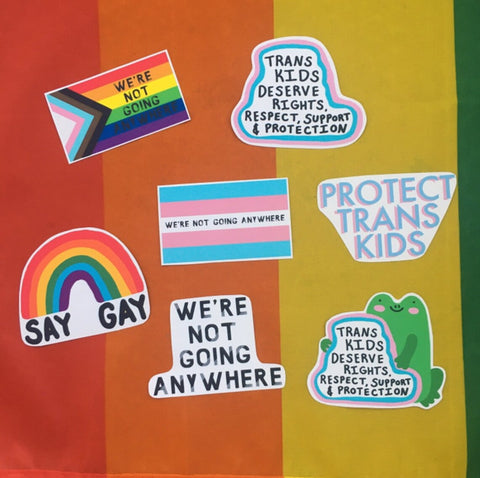 Say Gay & Protect Trans Kids Stickers