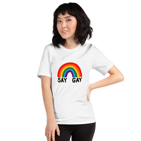 Say Gay Short-Sleeve Unisex T-Shirt